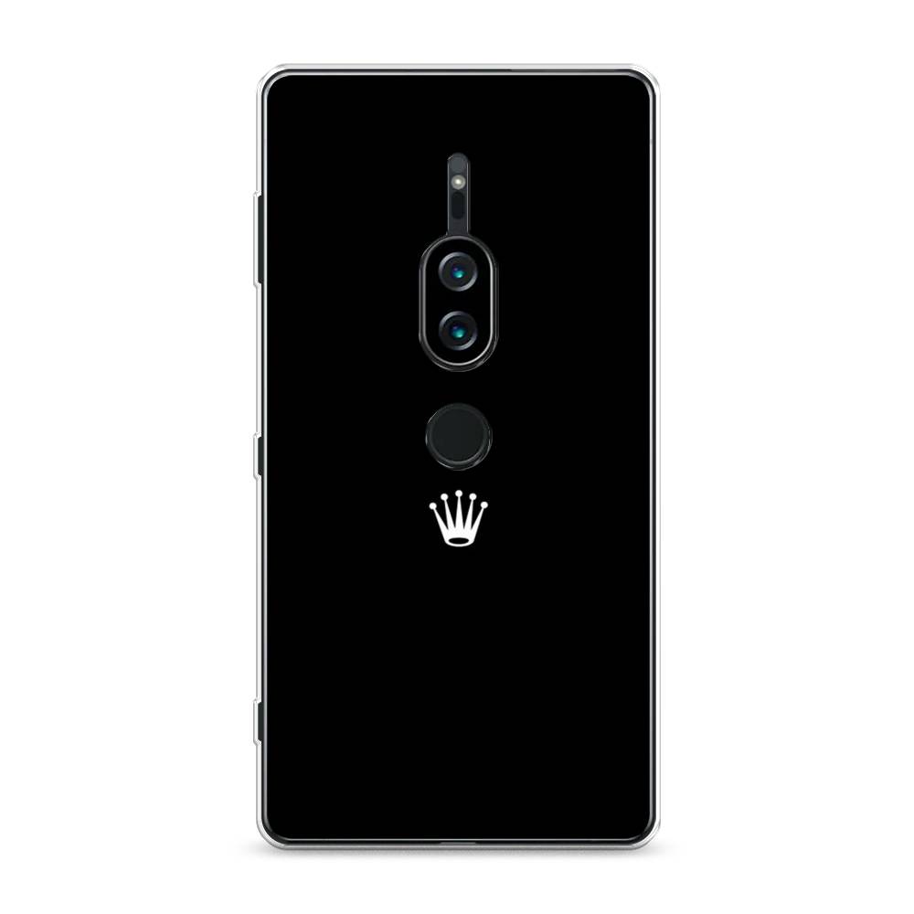 

Силиконовый чехол "Белая корона на черном фоне" на Sony Xperia XZ2 Premium, 53350-7