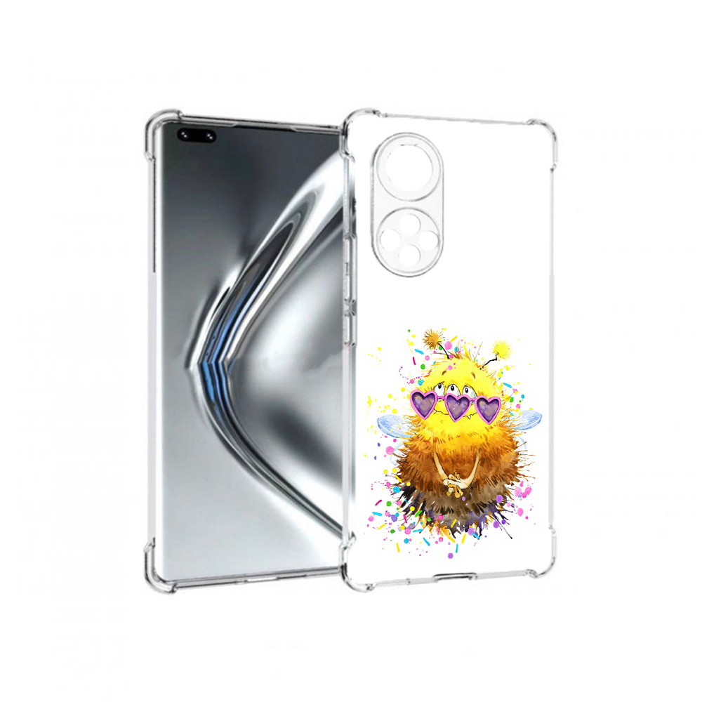 

Чехол MyPads Tocco для Honor 50 Pro Пушитый шмель (PT195008.23.143), Прозрачный, Tocco