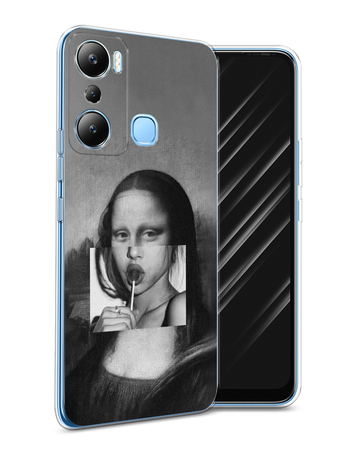

Чехол Awog на Infinix HOT 20i "Mona Lisa sucking lollipop", Серый, 3102950-9