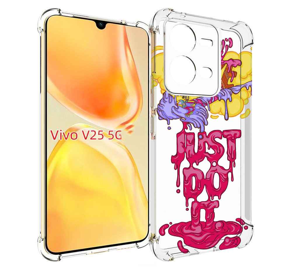 

Чехол MyPads вкусный найк для Vivo V25 5G / V25e, Прозрачный, Tocco