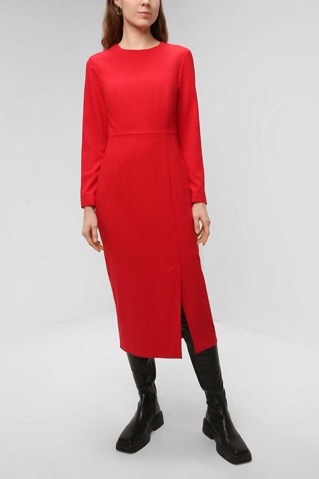 Платье женское PAOLA RAY PR221-3065 красное XS