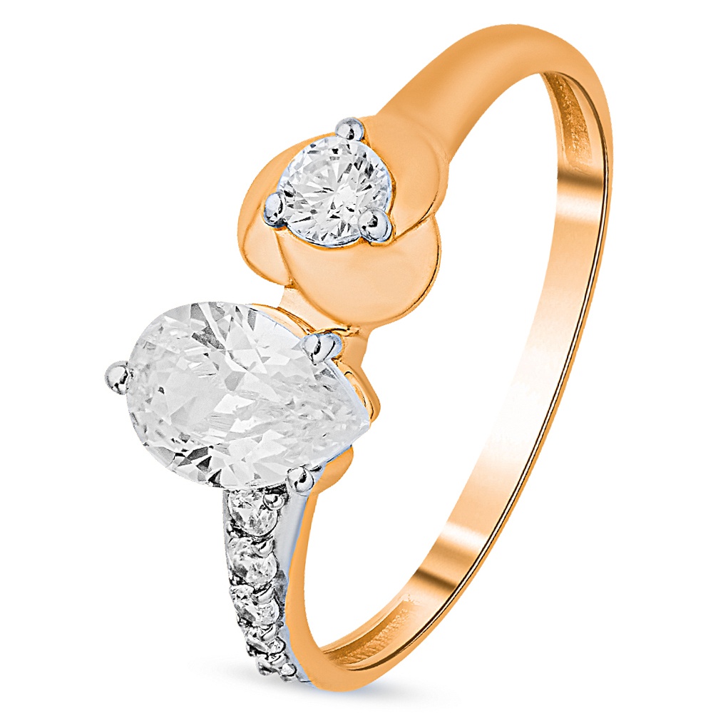 

Кольцо из золота р.  585Gold 301011751, фианит, 301011751