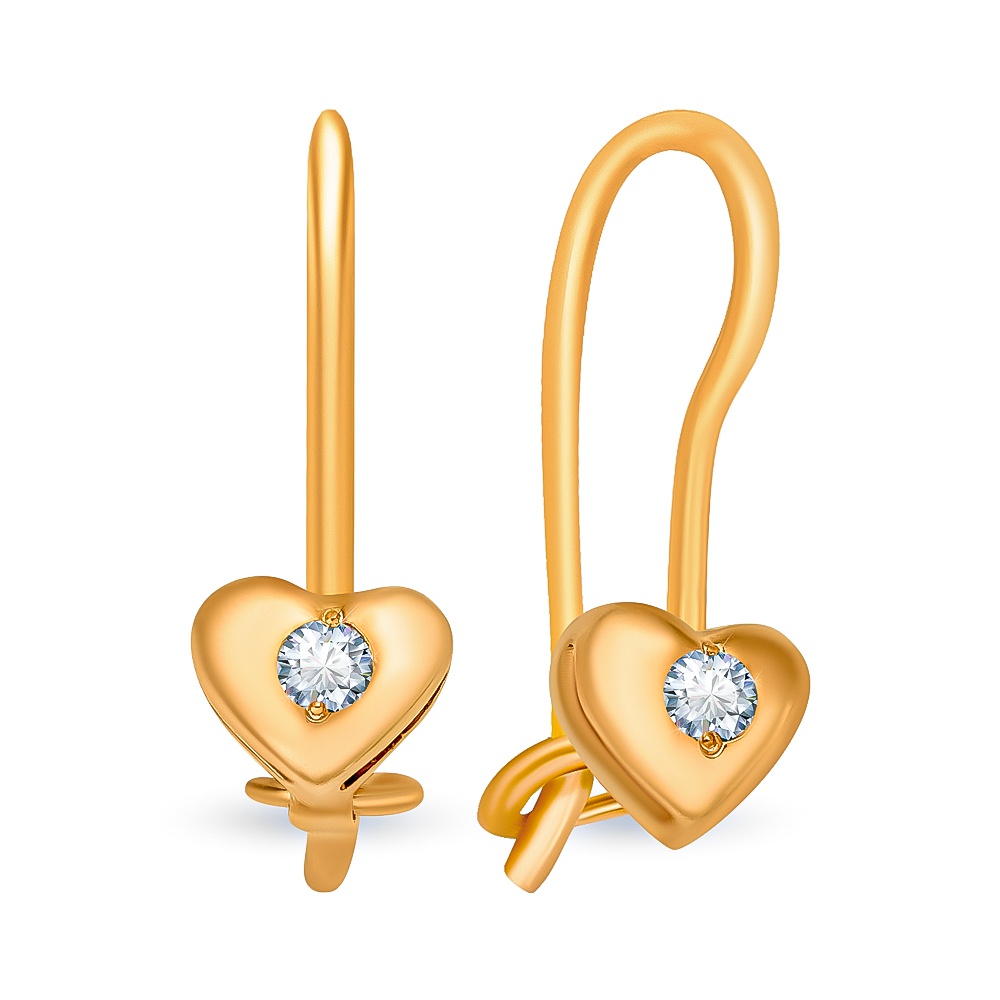 

Серьги из красного золота 585Gold 602000616, фианит, 602000616