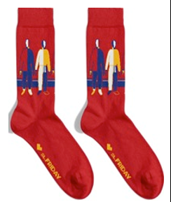 

Носки мужские St. Friday Socks РМ-1366-11/05/02 красные, Красный, РМ-1366-11/05/02