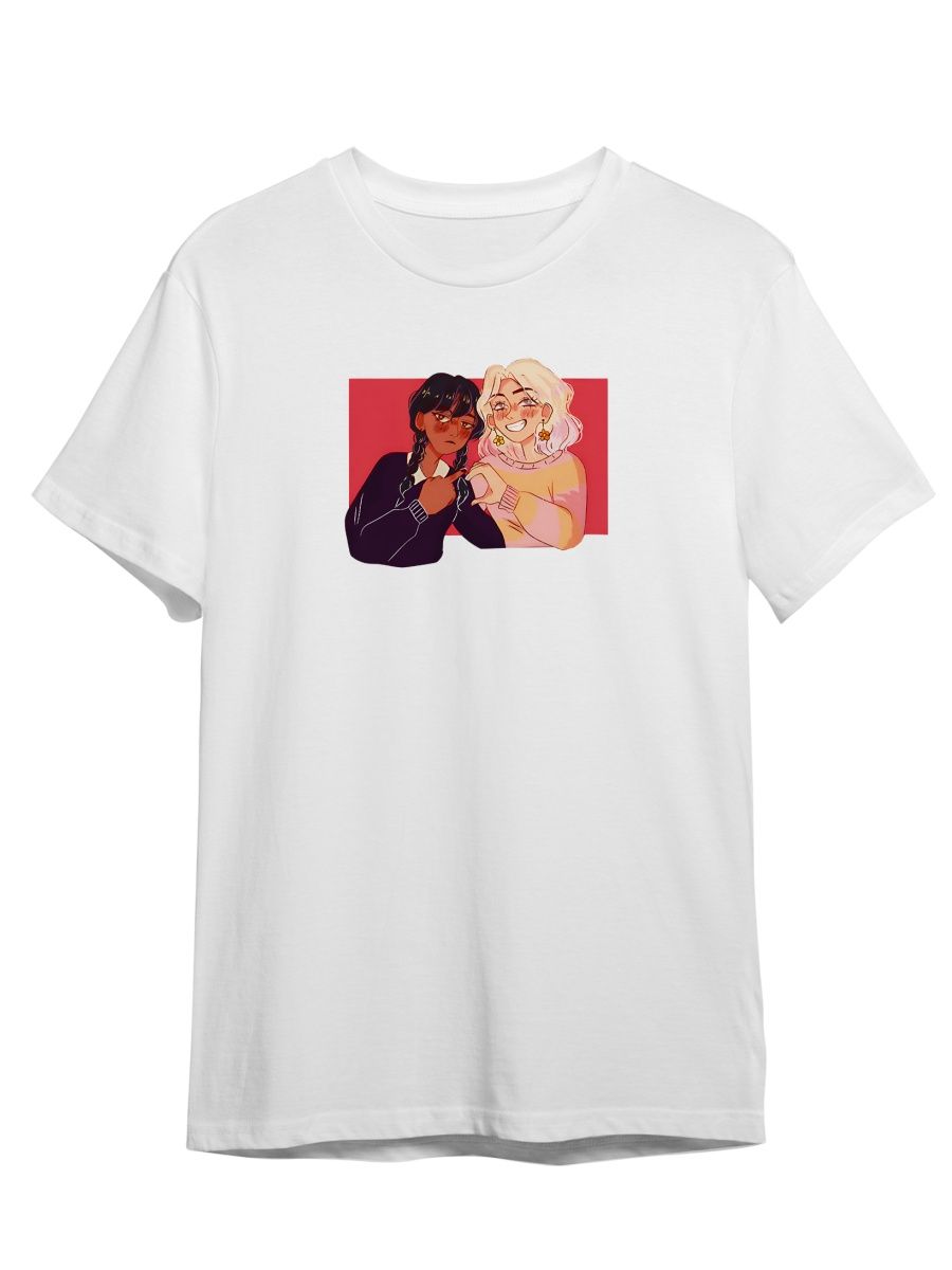 

Футболка унисекс СувенирShop Wednesday/Уэнсдэй/Венсдей 10 белая L, Белый, "Wednesday/Уэнсдэй/Венсдей" 10