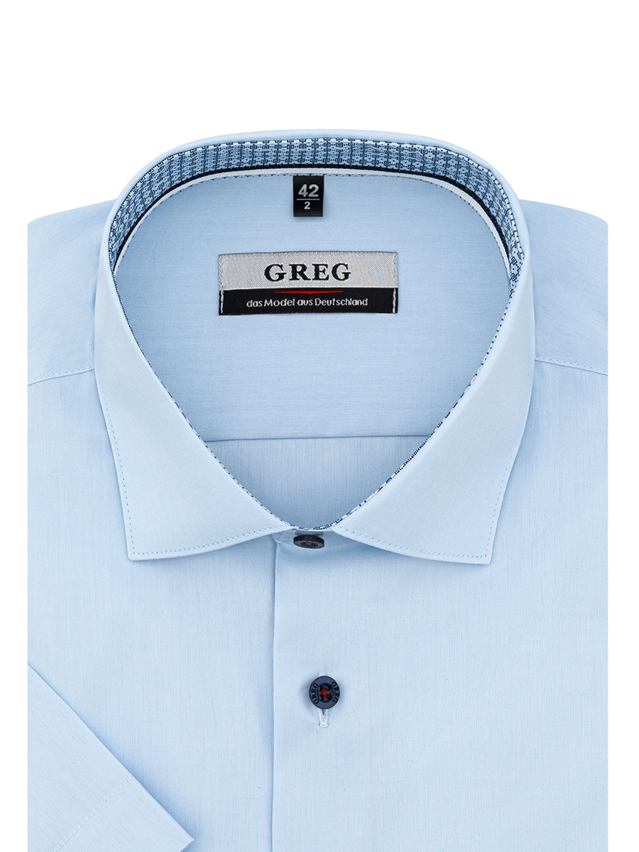 

Рубашка мужская Greg 00-00001134 голубая 38, Голубой, 00-00001134