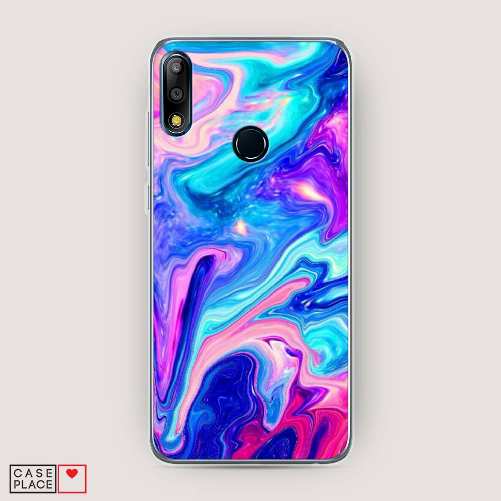 фото Чехол awog "потеки краски" для asus zenfone max pro (m2) zb631kl