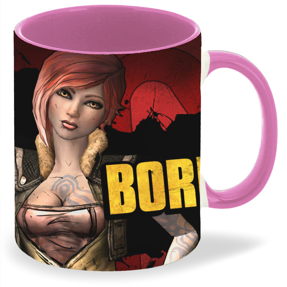 

Кружка CoolPodarok Borderlands Девушка и надпись, Borderlands Девушка и надпись