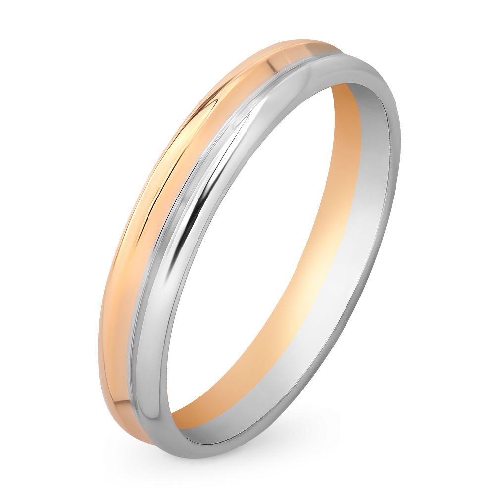 

Кольцо обручальное из комбинированного золота р. , 585Gold 601001839, 601001839