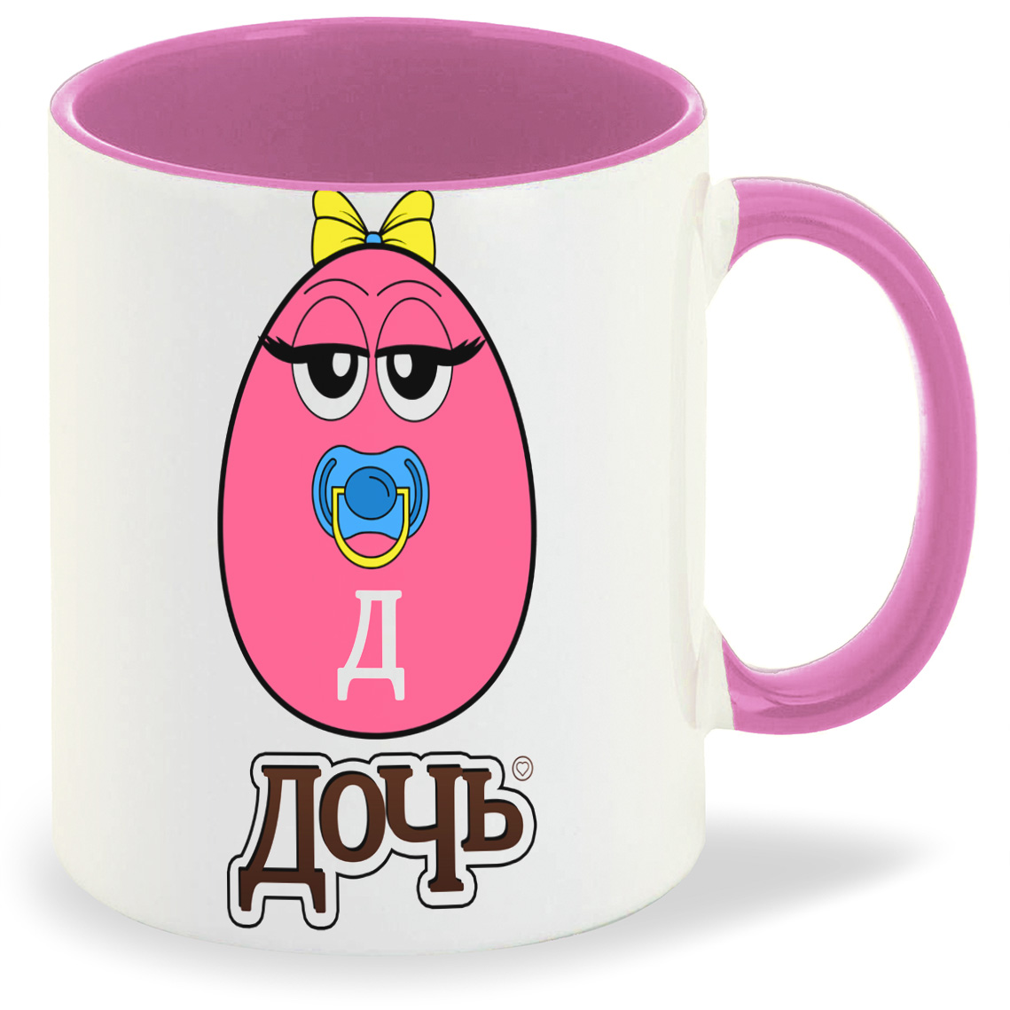 

Кружка CoolPodarok Семья. Дочь яйцо, Семья. Дочь яйцо