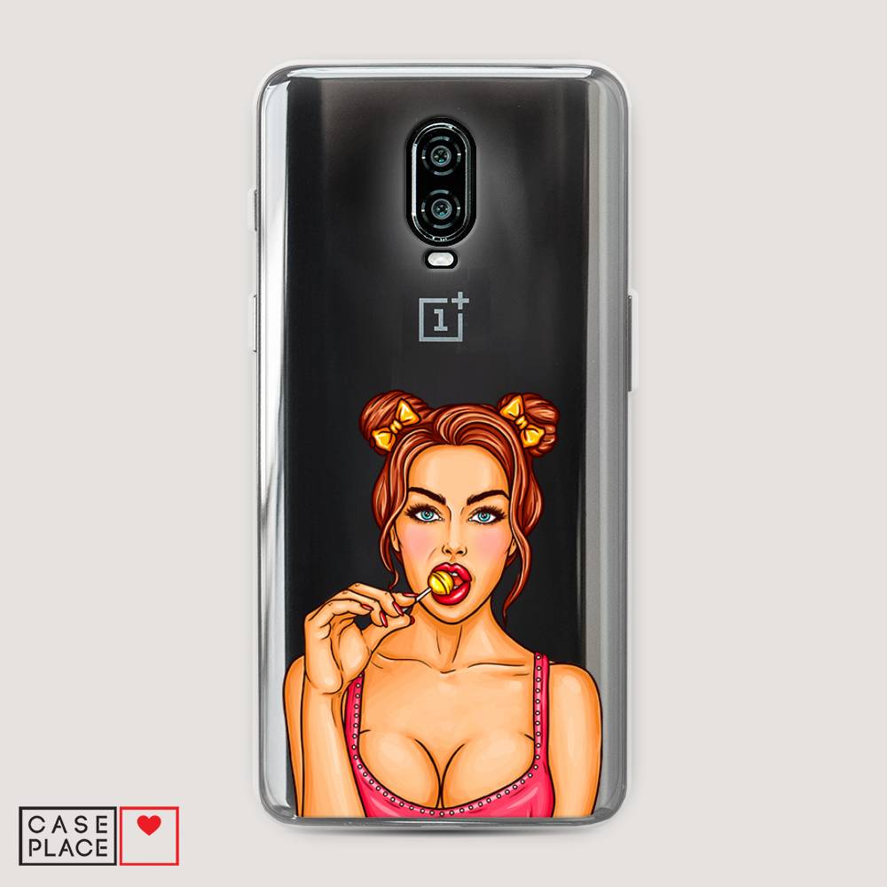 

Чехол Awog на Oneplus 6T / ВанПлас 6T "Вкусный леденец", Бежевый;коричневый;розовый, 150650-7