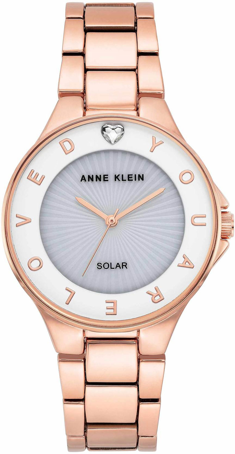 фото Наручные часы женские anne klein 3866wtrg золотистые