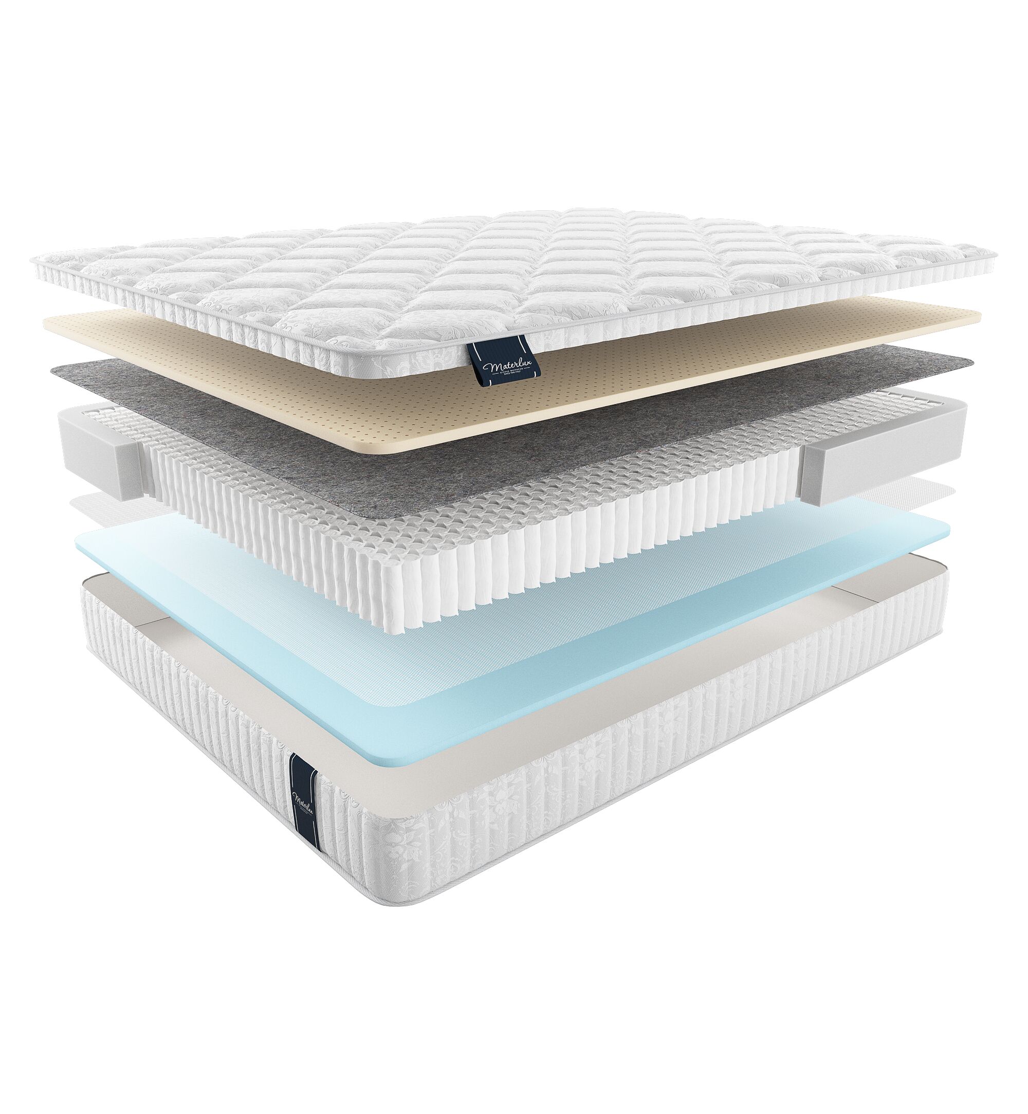 

Матрас Materlux Light Redcliffe Multi 90х200, Бежевый;белый;серый;серебристый, Redcliffe Multi