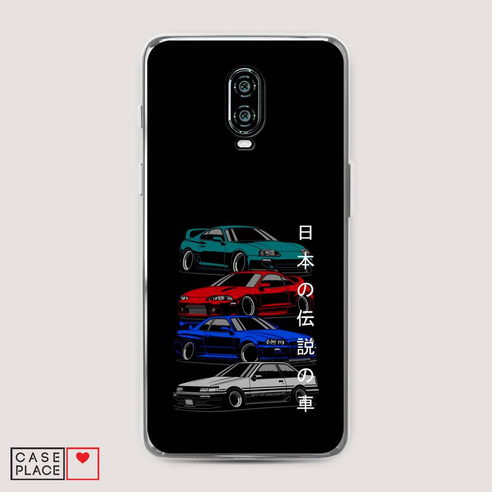 

Чехол Awog на Oneplus 6T / ВанПлас 6T "JDM Legend cars", Зеленый;красный;синий, 150650-5