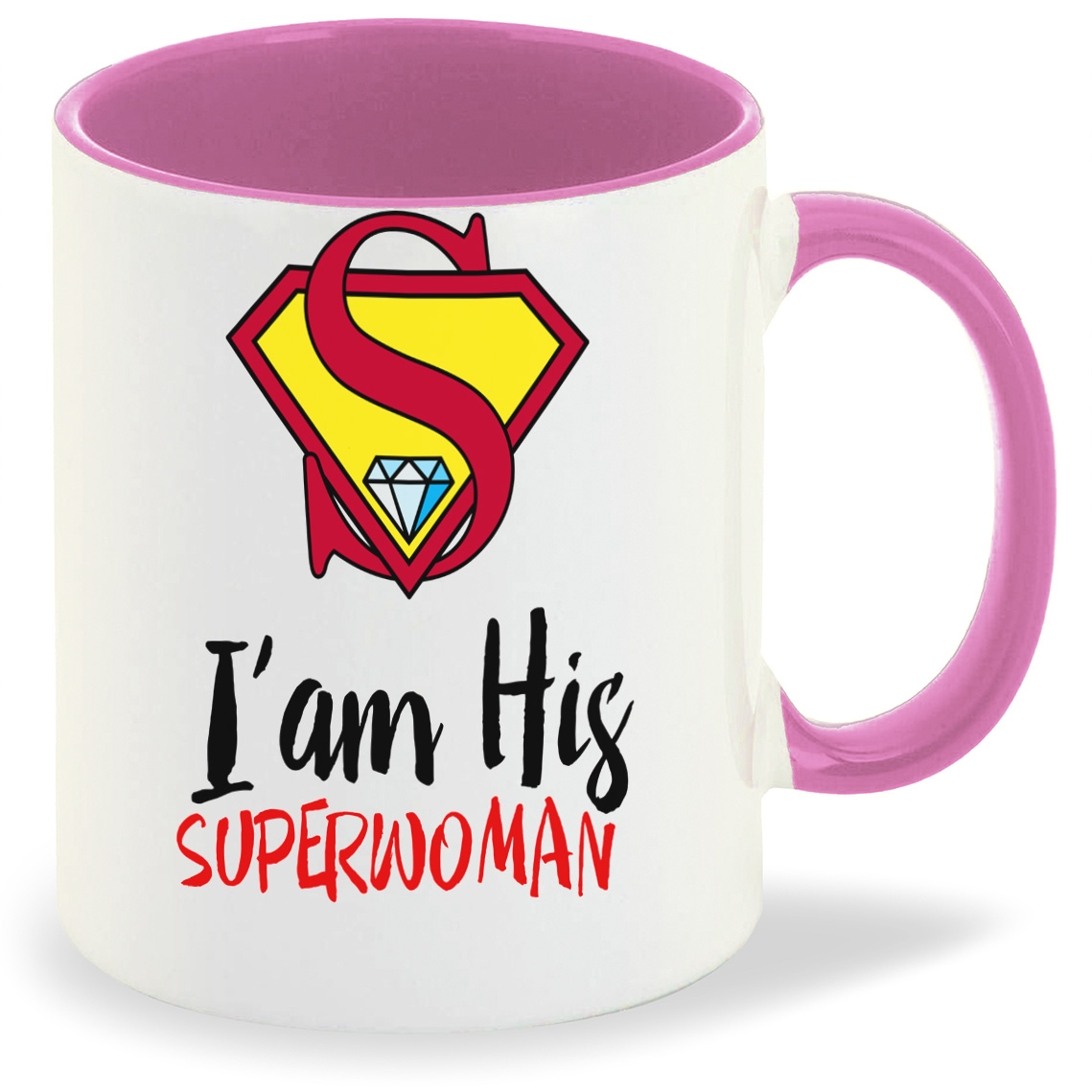 

Кружка CoolPodarok I AM HIS SUPERWOMAN, I AM HIS SUPERWOMAN