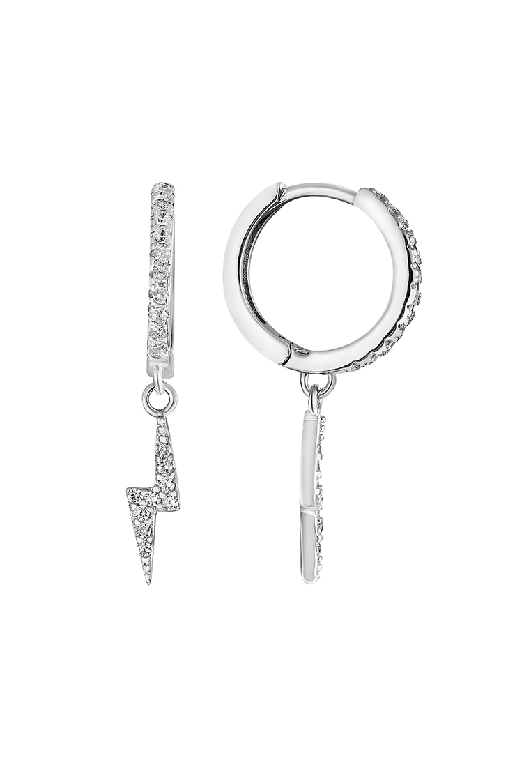 

Серьги конго из серебра с фианитом Kari Jewelry СЛ-3419, СЛ-3419