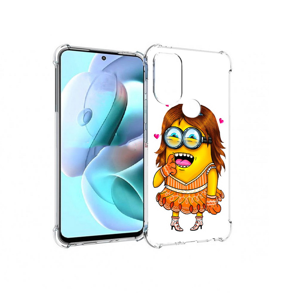 

Чехол MyPads Tocco для Motorola Moto G71 Миньон девочка (PT227080.353.116), Прозрачный, Tocco