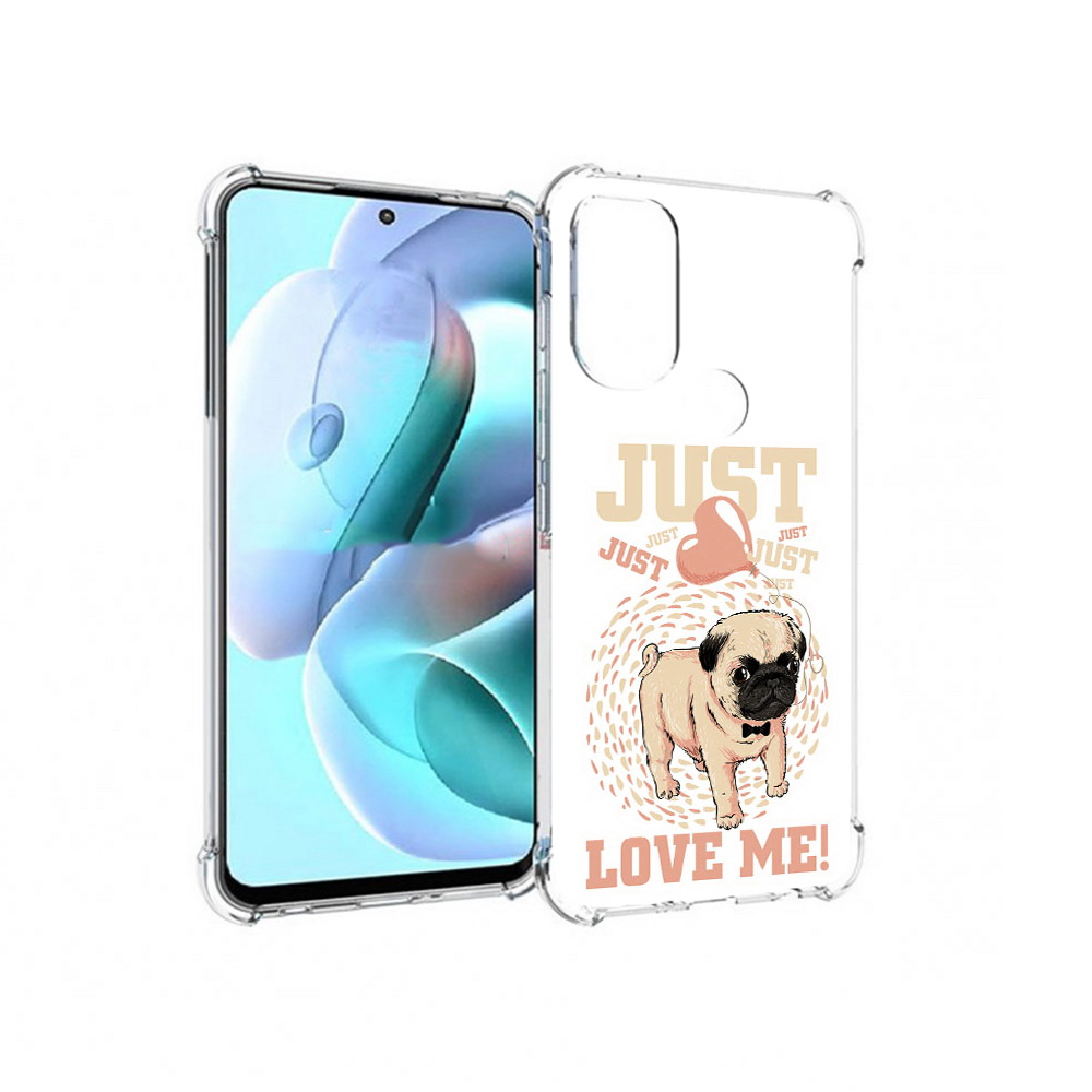 

Чехол MyPads Tocco для Motorola Moto G71 Люби меня (PT227080.353.109), Прозрачный, Tocco