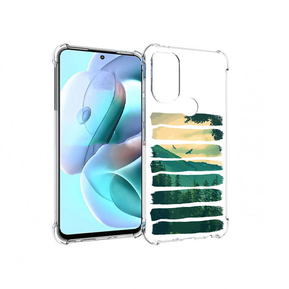 

Чехол MyPads Tocco для Motorola Moto G71 Лесная чаща (PT227080.353.107), Прозрачный, Tocco