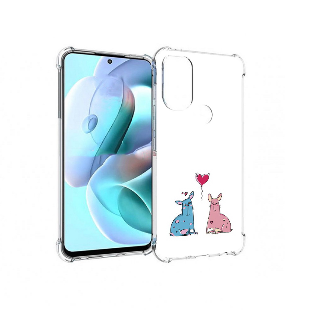 

Чехол MyPads Tocco для Motorola Moto G71 Лама любовь (PT227080.353.102), Прозрачный, Tocco