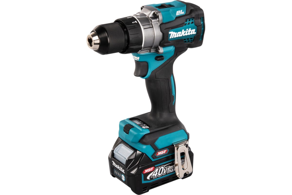 Шуруповерт аккумуляторный бесщеточный Makita XGT BL DF001GD201, 2х2,5 Ач 40 В