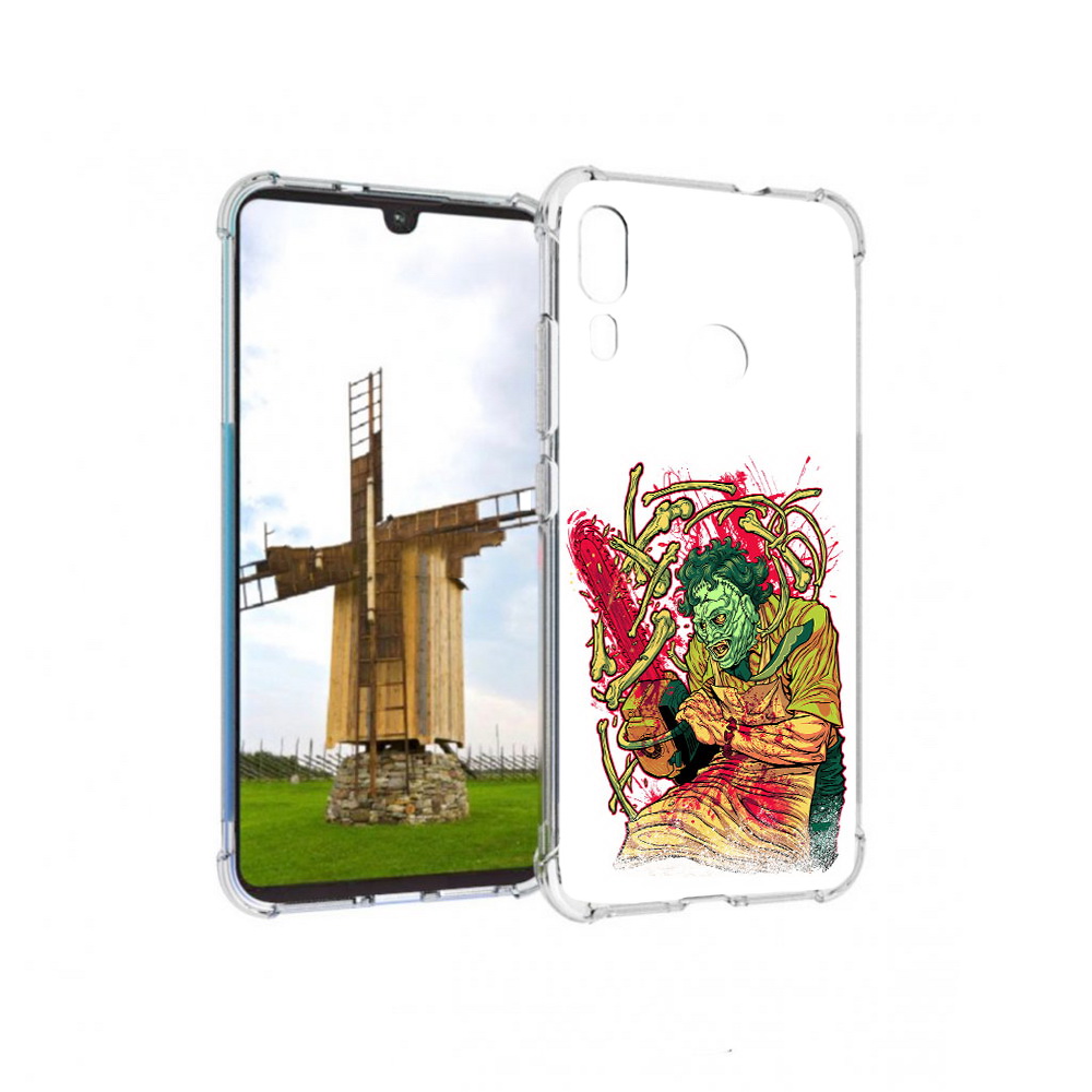 

Чехол MyPads Tocco для Motorola Moto E6 Plus яркий мясник (PT150579.352.711), Прозрачный, Tocco