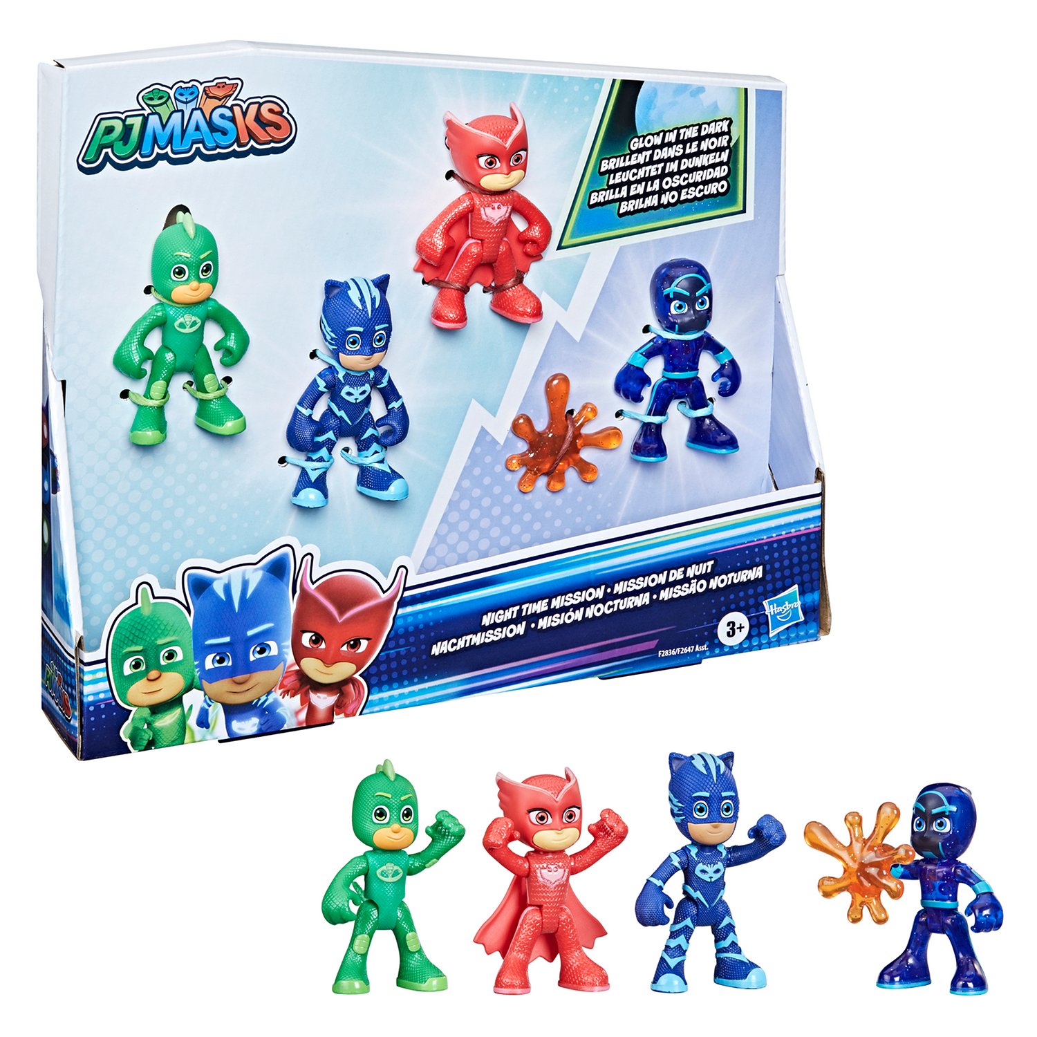 фото Набор игровой pj masks герои против злодеев ночь f28365x0