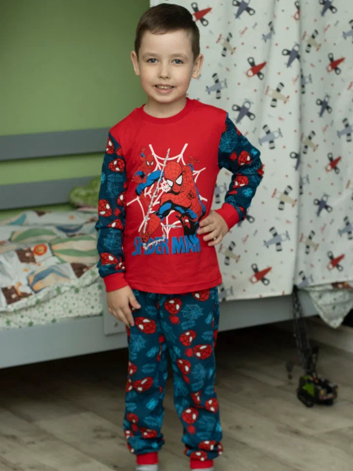 

Пижама детская BIM KidsSpiderMan, Красный с принтом, 128, Красный;синий, KidsSpiderMan