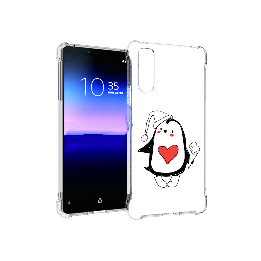 

Чехол MyPads Tocco для Sony Xperia 10 II Пингвин с мороженым (PT158941.227.135), Прозрачный, Tocco