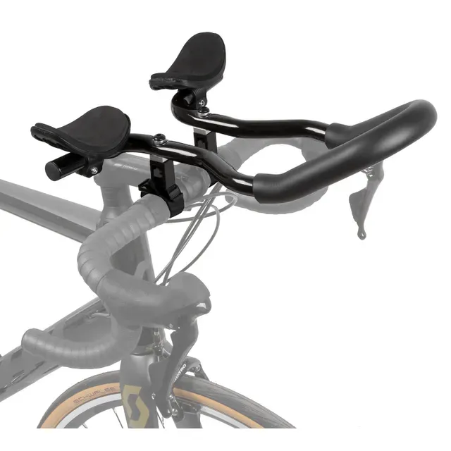 Руль-лежак велосипедный TRI BAR алюминиевый эргон. с центральной перемычкой 31,8 мм с адап