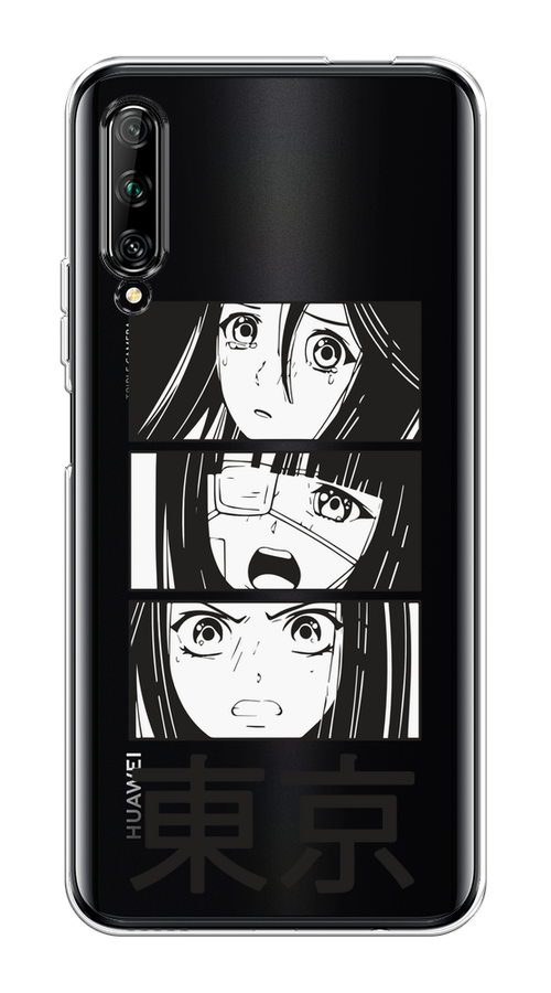 

Чехол на Huawei Y9s "Tokyo girls", Белый;черный;прозрачный, 611150-1
