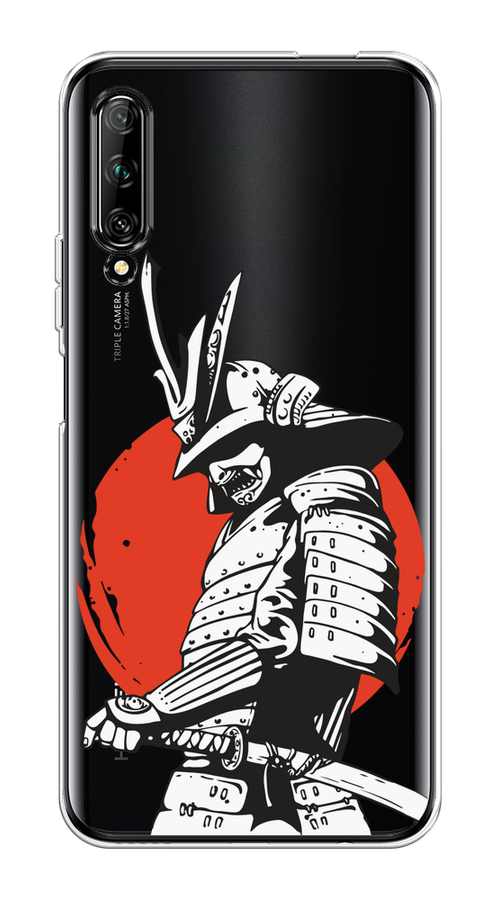 

Чехол на Huawei Y9s "Самурай с катаной", Черный;красный;белый, 611150-1