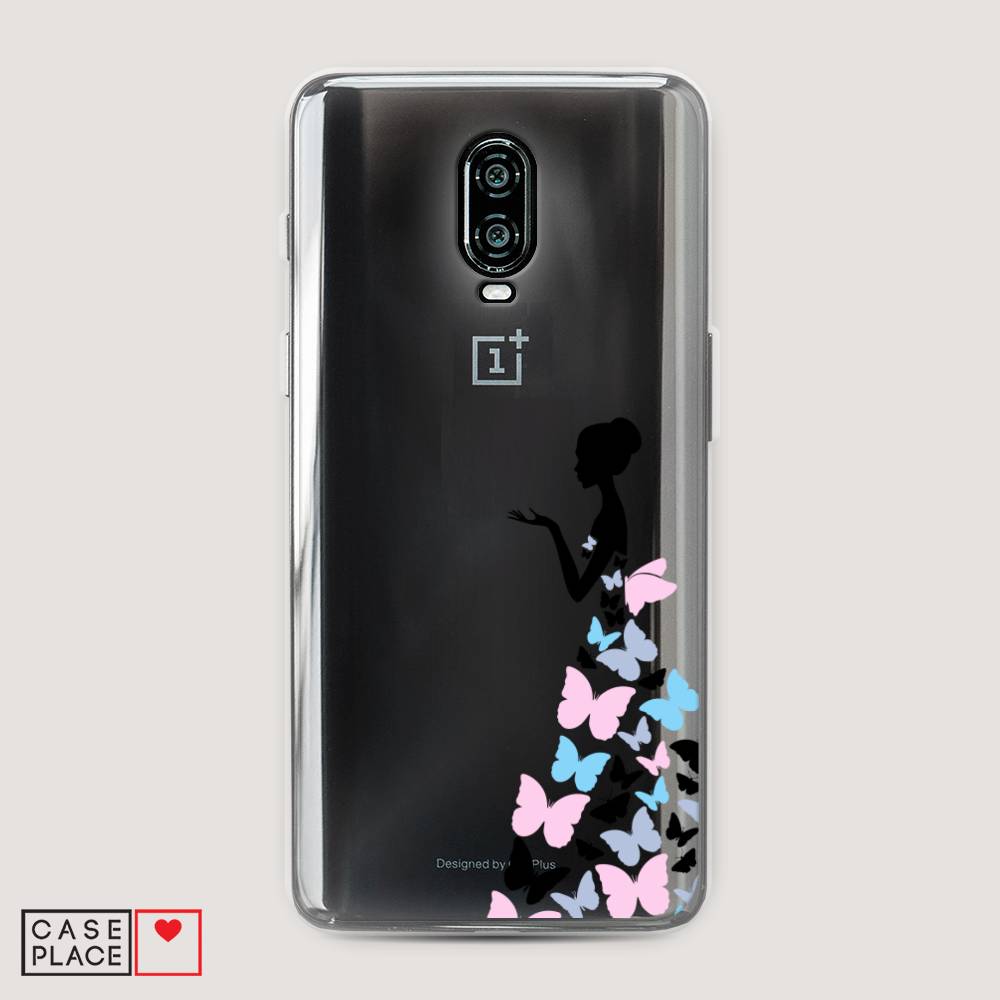 фото Чехол awog "платье из бабочек" для oneplus 6t