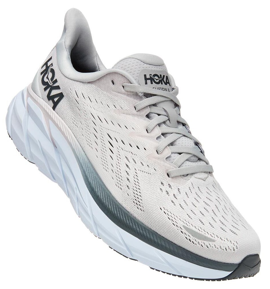 

Кроссовки мужские Hoka Clifton 8 серые 9 US, Серый, Clifton 8 Wide