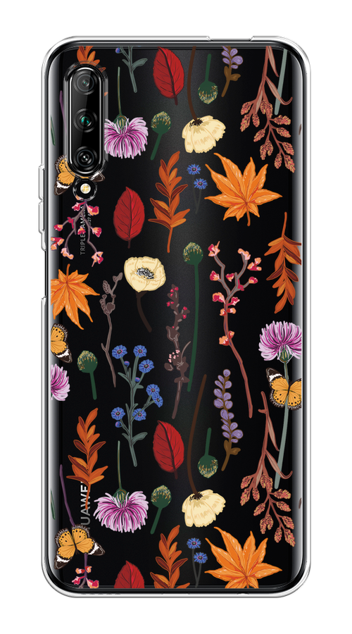 

Чехол на Huawei Y9s "Orange Purple flowers", Оранжевый;красный;розовый;желтый;прозрачный, 611150-1