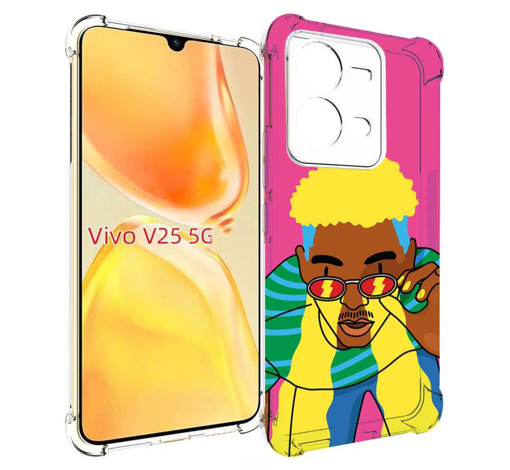 

Чехол MyPads бразилец для Vivo V25 5G / V25e, Прозрачный, Tocco