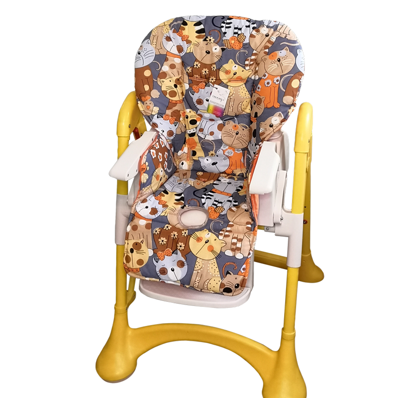 фото Чехол стрекоза к стулу для кормления cam campione, двусторонний, оранжевые коты студия стрекоза