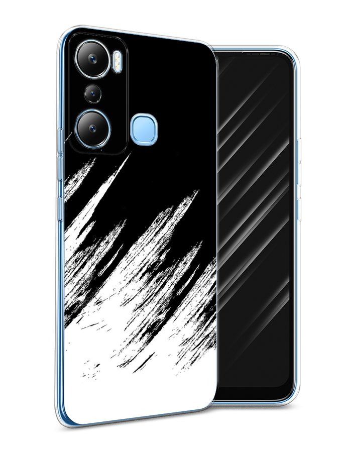 

Чехол Awog на Infinix HOT 20i "Черно белые брызги", Черный;белый;бежевый, 3102950-3