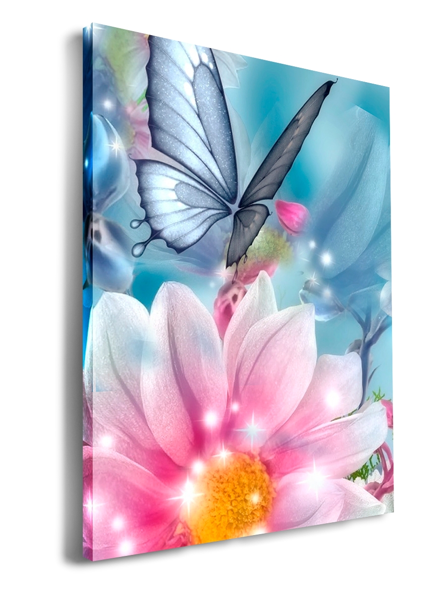 

Картина DRABS 50x30 см на холсте Бабочка и цеток