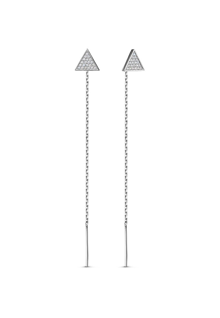 

Серьги продевки из серебра с фианитом Kari Jewelry 3101028013, 3101028013