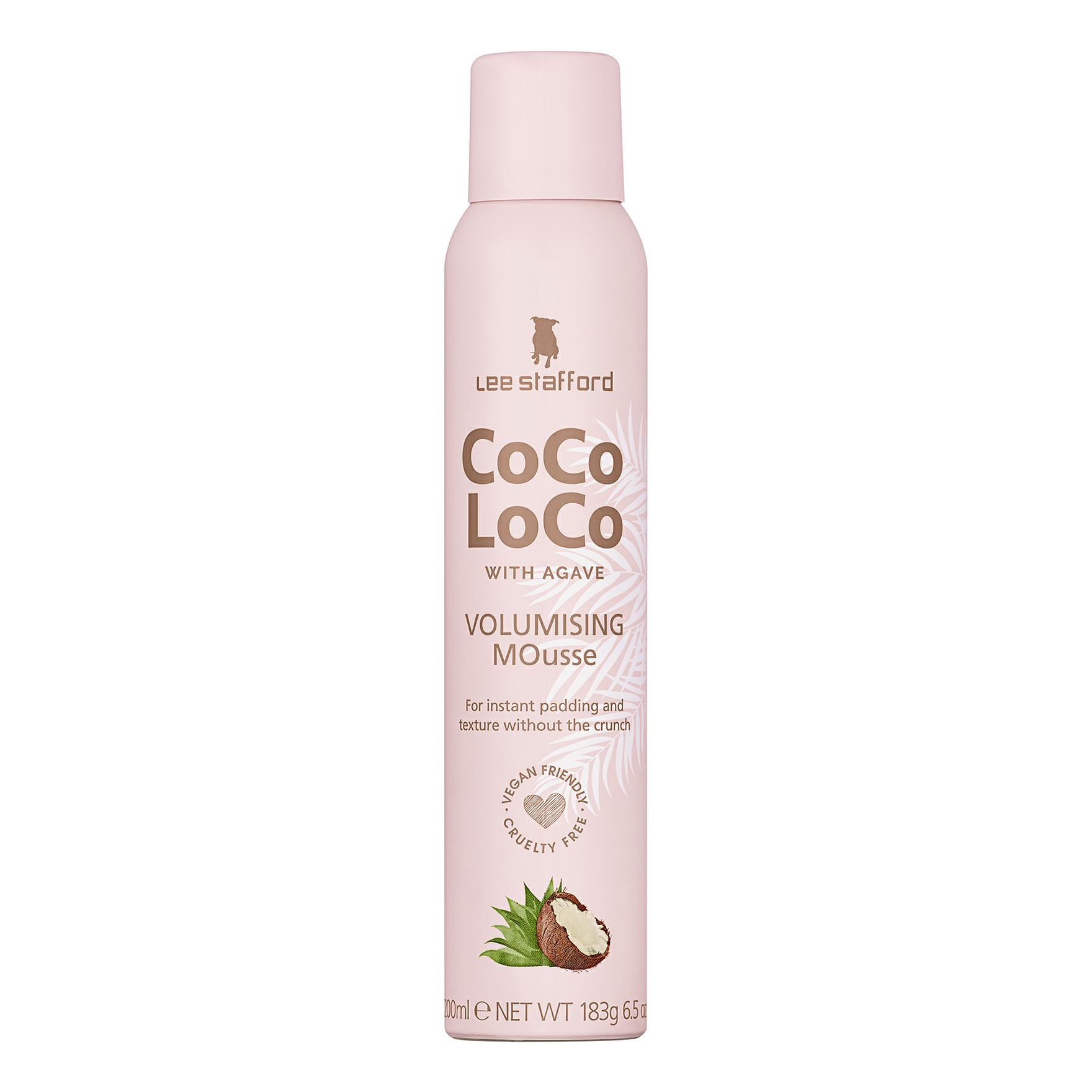 фото Мусс для волос lee stafford coco loco with agave volumising mousse 200 мл