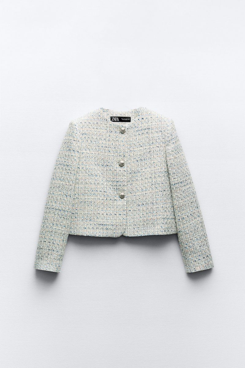 

Пиджак женский ZARA 02225546 серый L, 02225546