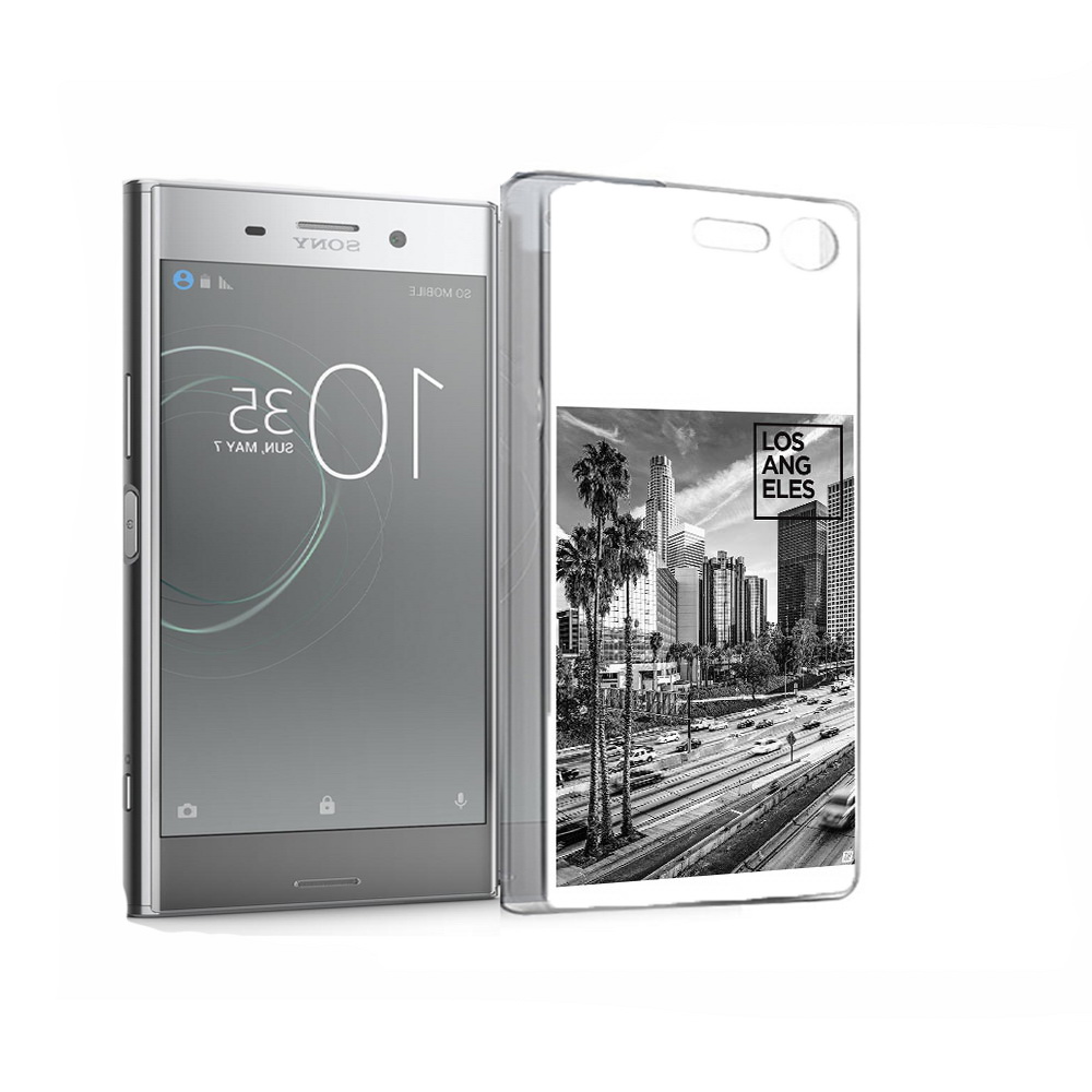 

Чехол MyPads Tocco для Sony Xperia XZ Premium черно белый лос анджелес (PT67145.226.685), Прозрачный, Tocco