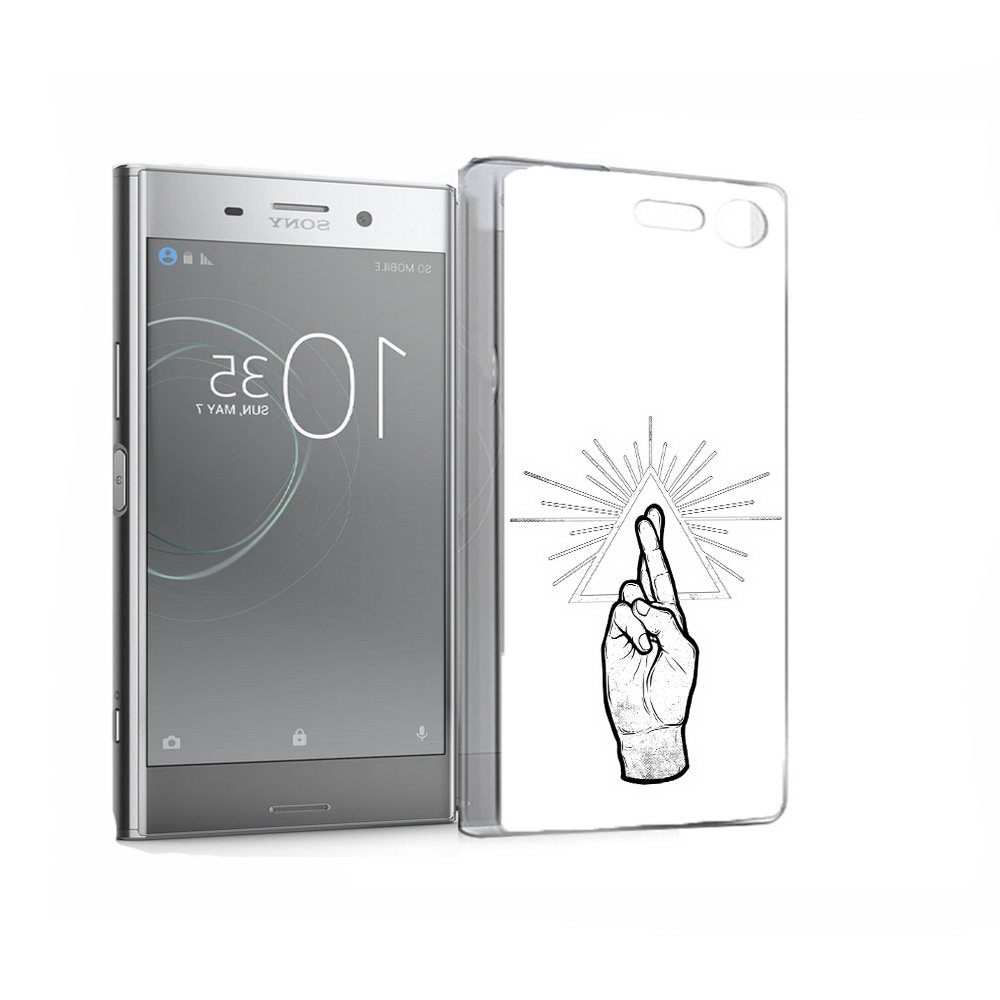 

Чехол MyPads Tocco для Sony Xperia XZ Premium черно белая рука (PT67145.226.681), Прозрачный, Tocco