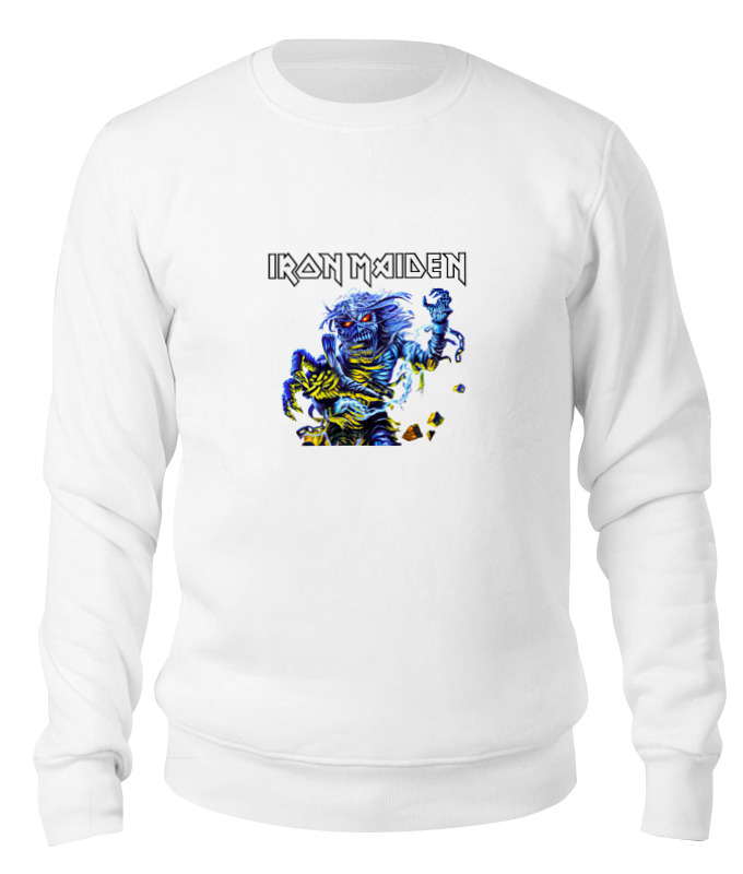 

Свитшот унисекс Printio Iron maiden band белый S, Iron maiden band