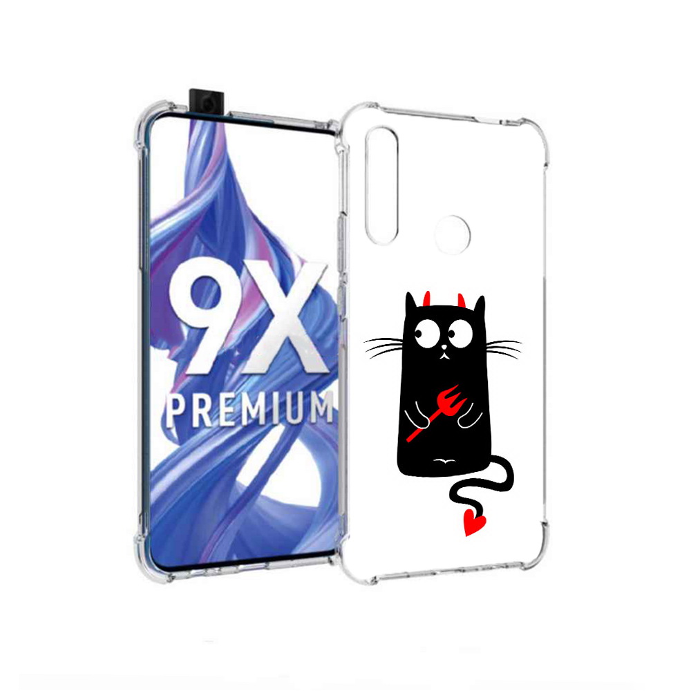 

Чехол MyPads Tocco для Honor 9X Кот демон (PT139835.22.97), Прозрачный, Tocco