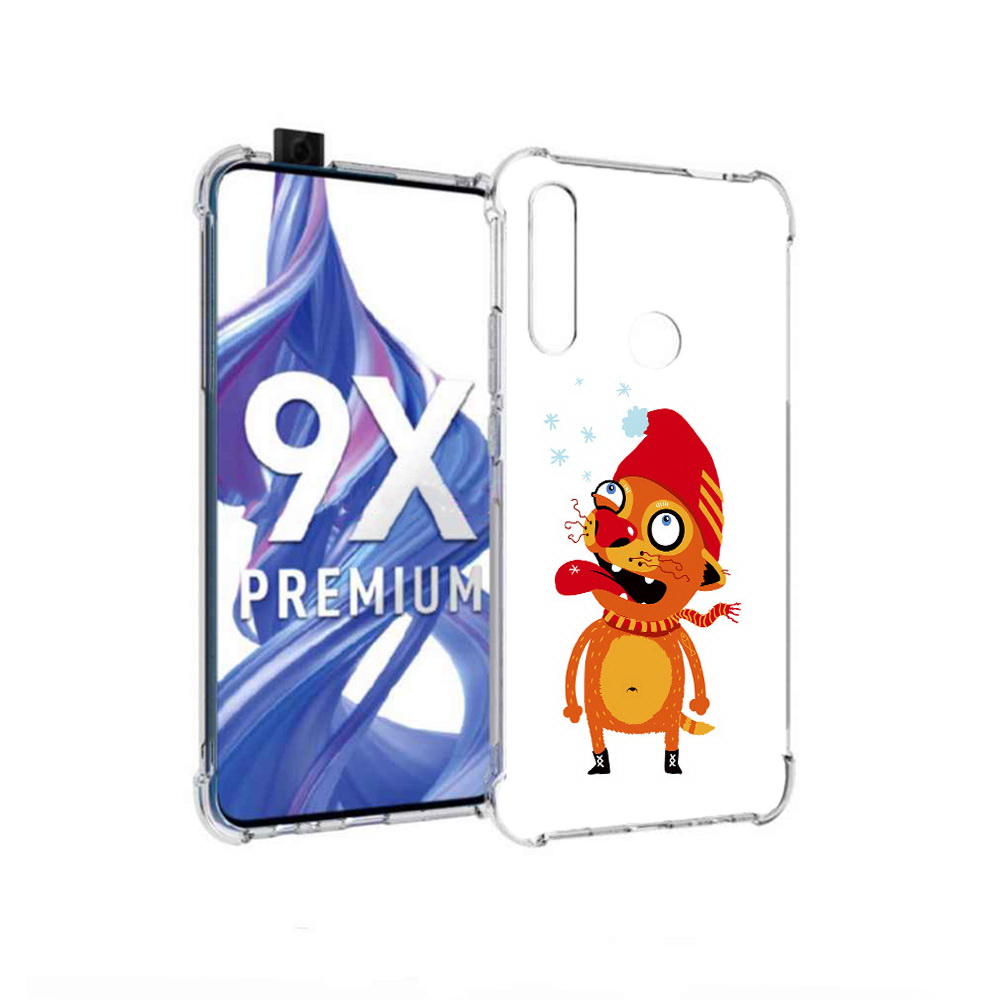 

Чехол MyPads Tocco для Honor 9X Зимний кот (PT139835.22.88), Прозрачный, Tocco