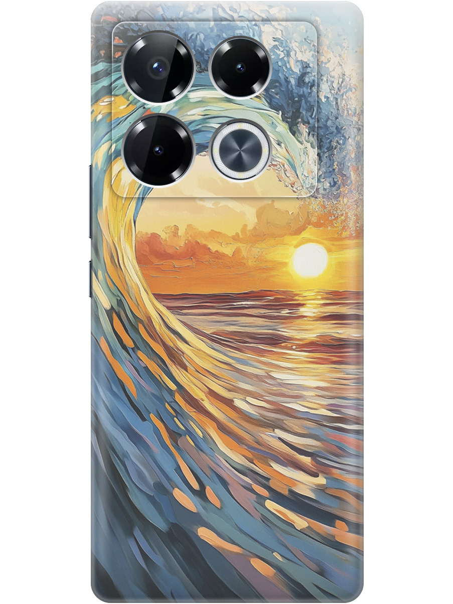 

Силиконовый чехол на Infinix Note 40 Pro/40 Pro 5g/40 Pro+ 5g с принтом 857108, Прозрачный;желтый;синий, 782627041