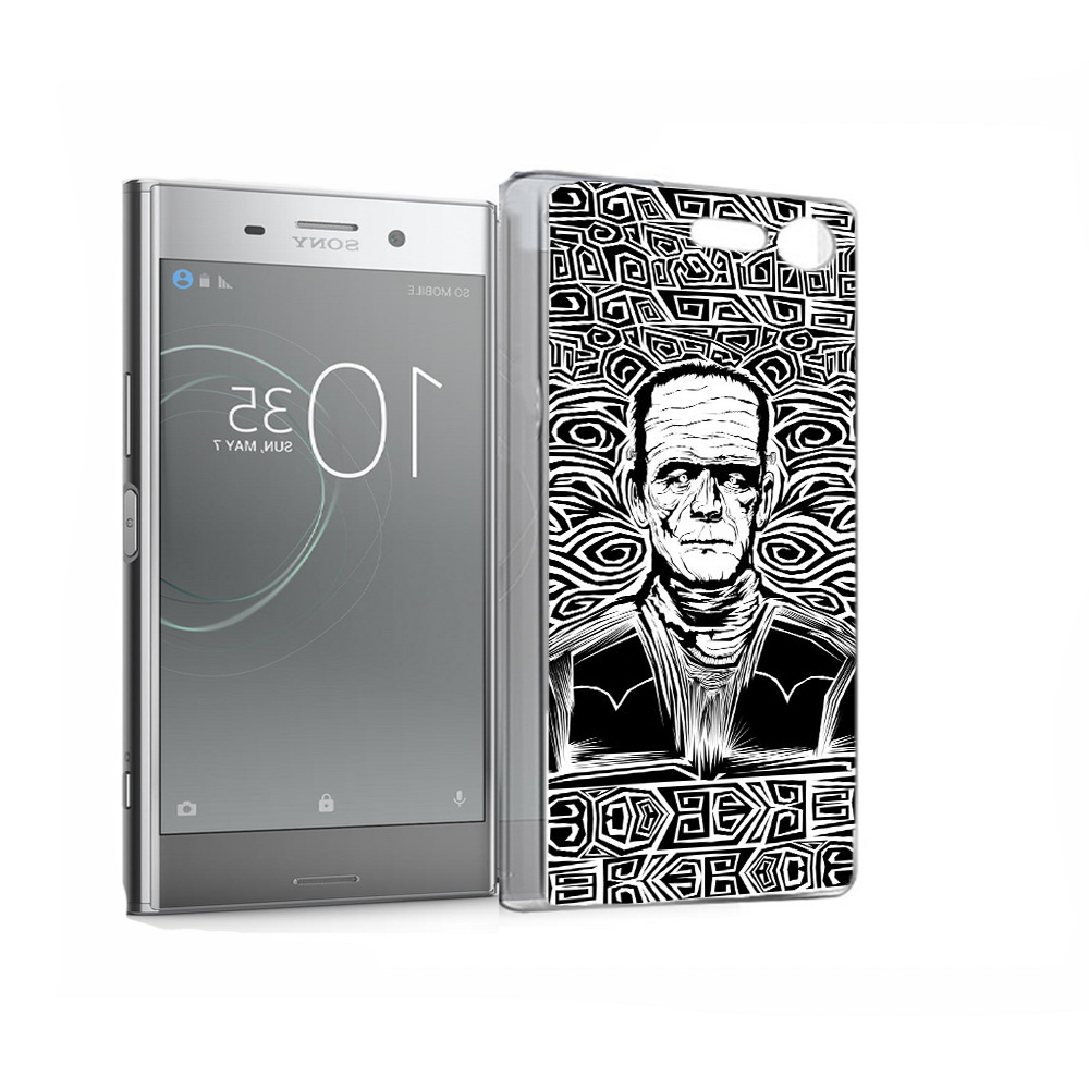 

Чехол MyPads Tocco для Sony Xperia XZ Premium франкенштейн черно белый (PT67145.226.661), Прозрачный, Tocco