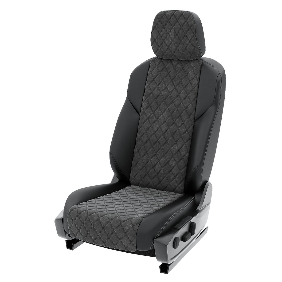 

Чехлы на сиденья Click Auto для Belgee X50 CA1059CF2S464 Алькантара ромб, Серый;черный, CA1059